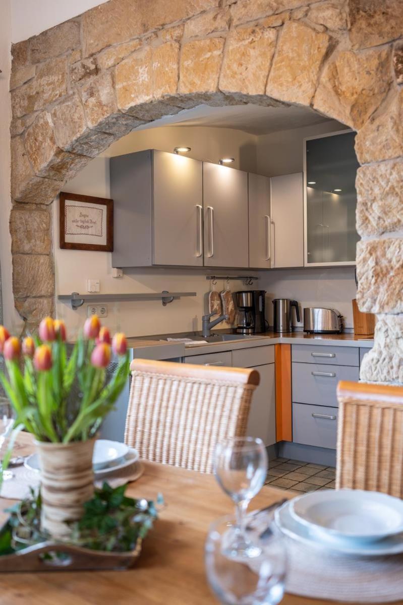 Apartmenthaus Brunnenhof Papstdorf ภายนอก รูปภาพ